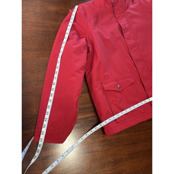 Lands End Men’s Red Coat Size XL 46-48 Quilted Lining Mid-Weight Jacket Chore - Picture 8 of 9